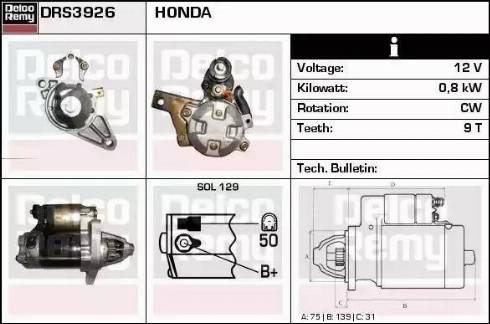 Remy DRS3926 - Démarreur cwaw.fr
