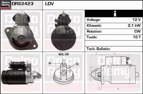 Remy DRS3423 - Démarreur cwaw.fr
