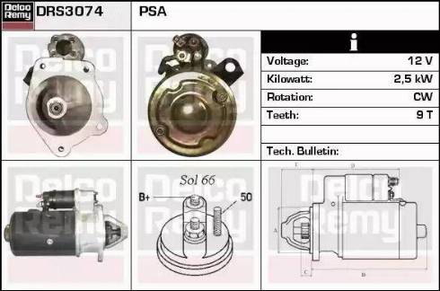 Remy DRS3074 - Démarreur cwaw.fr