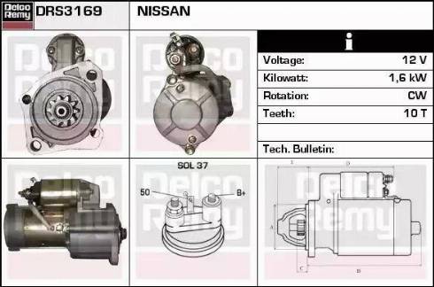 Remy DRS3169 - Démarreur cwaw.fr