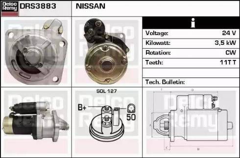 Remy DRS3883 - Démarreur cwaw.fr