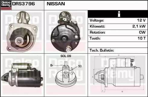Remy DRS3796 - Démarreur cwaw.fr
