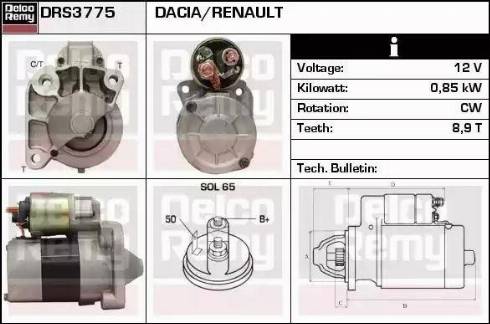 Remy DRS3775 - Démarreur cwaw.fr