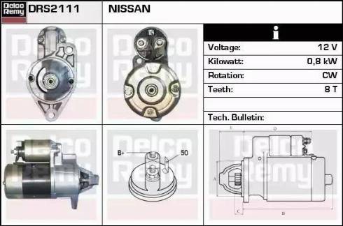 Remy DRS2111 - Démarreur cwaw.fr