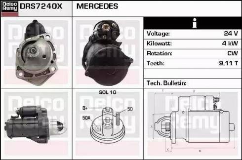 Remy DRS7240X - Démarreur cwaw.fr