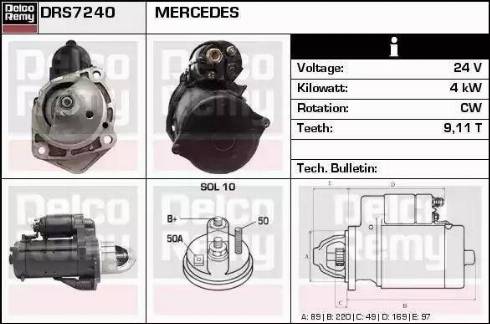 Remy DRS7240 - Démarreur cwaw.fr