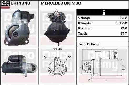 Remy DRT1340 - Démarreur cwaw.fr