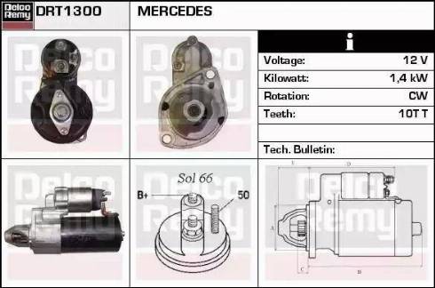 Remy DRT1300 - Démarreur cwaw.fr