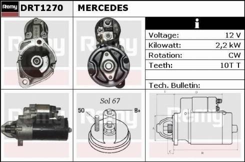 Remy DRT1270 - Démarreur cwaw.fr