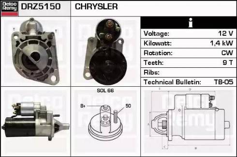 Remy DRZ5150 - Démarreur cwaw.fr