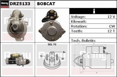 Remy DRZ5133 - Démarreur cwaw.fr