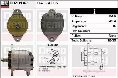 Remy DRZ0142 - Alternateur cwaw.fr