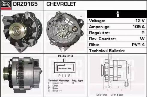 Remy DRZ0165 - Alternateur cwaw.fr