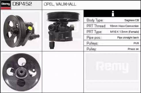 Remy DSP452 - Pompe hydraulique, direction cwaw.fr