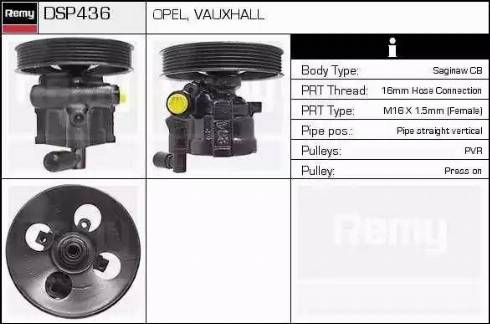 Remy DSP436 - Pompe hydraulique, direction cwaw.fr