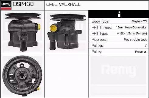 Remy DSP438 - Pompe hydraulique, direction cwaw.fr