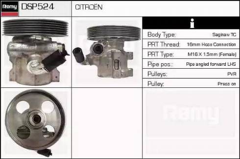 Remy DSP524 - Pompe hydraulique, direction cwaw.fr