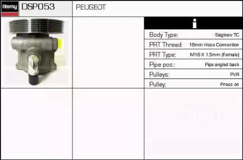 Remy DSP053 - Pompe hydraulique, direction cwaw.fr