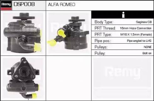 Remy DSP008 - Pompe hydraulique, direction cwaw.fr