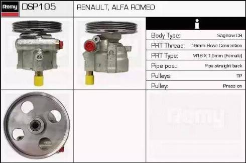 Remy DSP105 - Pompe hydraulique, direction cwaw.fr