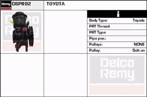 Remy DSP892 - Pompe hydraulique, direction cwaw.fr