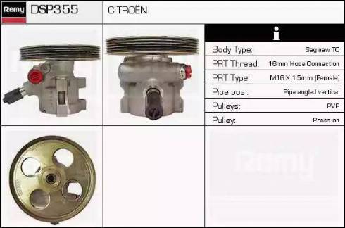 Remy DSP355 - Pompe hydraulique, direction cwaw.fr