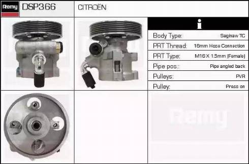 Remy DSP366 - Pompe hydraulique, direction cwaw.fr