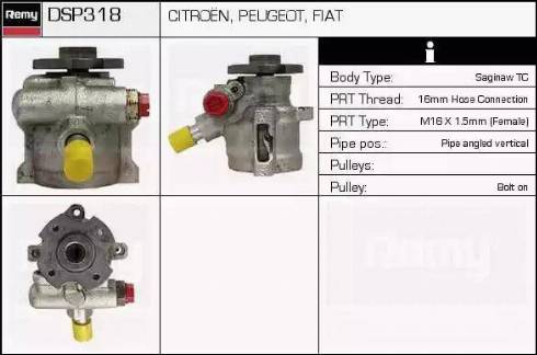 Remy DSP318 - Pompe hydraulique, direction cwaw.fr