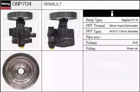 Remy DSP704 - Pompe hydraulique, direction cwaw.fr