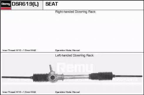Remy DSR619L - Crémaillière de direction cwaw.fr