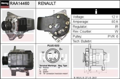 Remy RAA14460 - Alternateur cwaw.fr