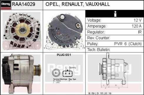 Remy RAA14029 - Alternateur cwaw.fr