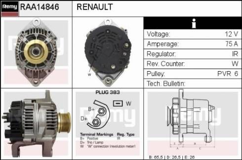 Remy RAA14846 - Alternateur cwaw.fr