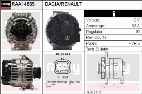 Remy RAA14865 - Alternateur cwaw.fr