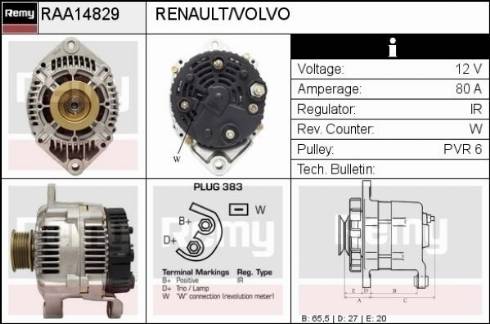 Remy RAA14829 - Alternateur cwaw.fr