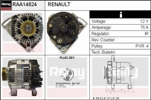 Remy RAA14824 - Alternateur cwaw.fr