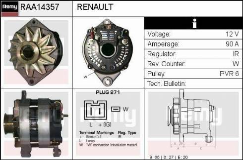 Remy RAA14357 - Alternateur cwaw.fr