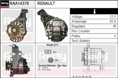 Remy RAA14376 - Alternateur cwaw.fr