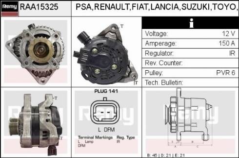 Remy RAA15325 - Alternateur cwaw.fr