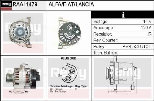 Remy RAA11479 - Alternateur cwaw.fr