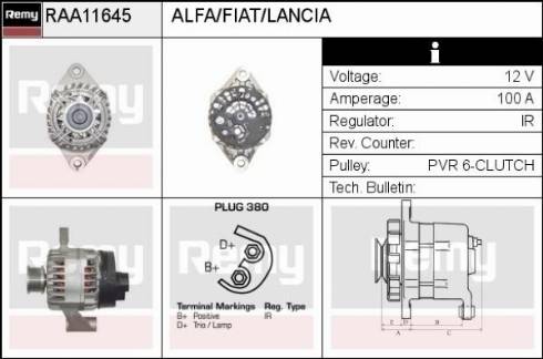 Remy RAA11645 - Alternateur cwaw.fr