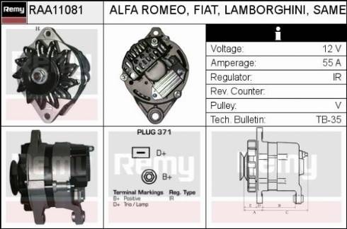 Remy RAA11081 - Alternateur cwaw.fr