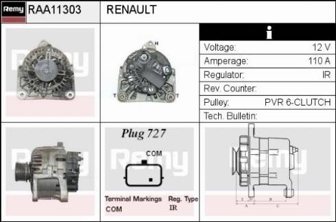 Remy RAA11303 - Alternateur cwaw.fr