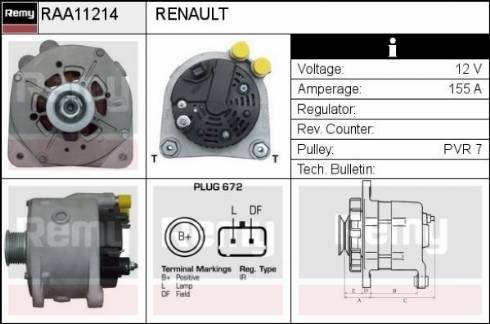 Remy RAA11214 - Alternateur cwaw.fr