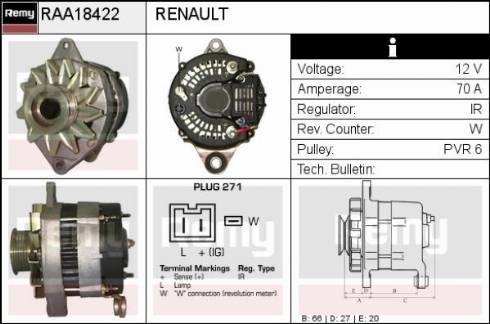 Remy RAA18422 - Alternateur cwaw.fr