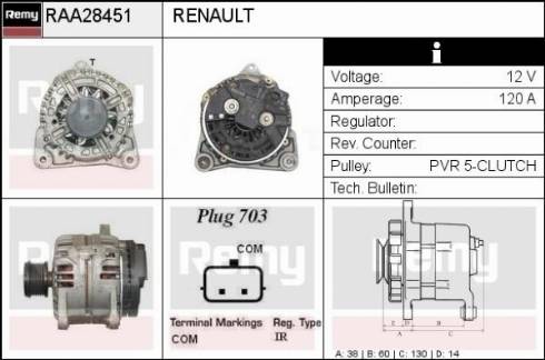 Remy RAA28451 - Alternateur cwaw.fr