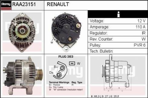 Remy RAA23151 - Alternateur cwaw.fr