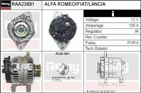 Remy RAA23891 - Alternateur cwaw.fr