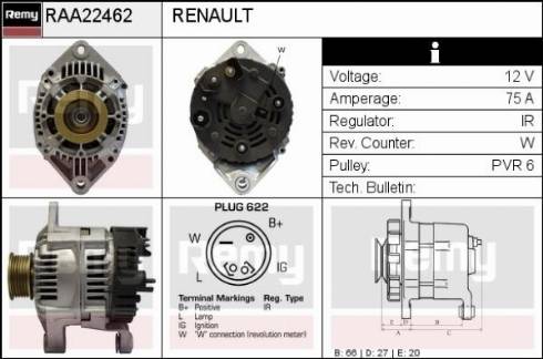 Remy RAA22462 - Alternateur cwaw.fr