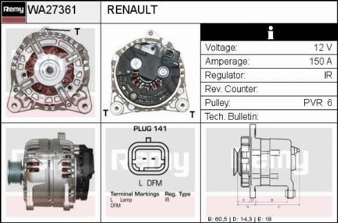 Remy RAA27361 - Alternateur cwaw.fr